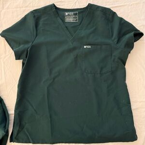 Figs British Racing Green Catarina Scrub Top Women’s